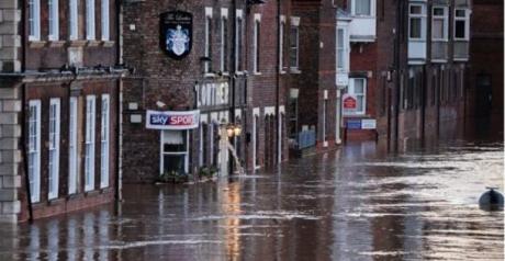 flooded business in york